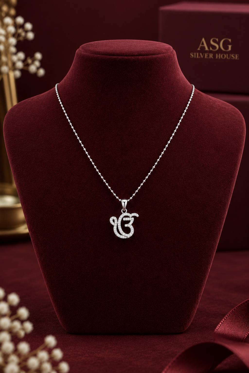 Sikh Religious Ik Onkar Pendant in 925 Sterling Silver