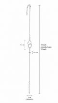 925 Sterling Silver Heart Anklet Size Chart 10 Inch Adjustable up to 12 Inch Silver Payal Measurements