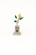 Decorative Silver Tulsi Plant for Festivals