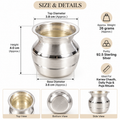 Silver puja lota for Jal Arpan and home mandir