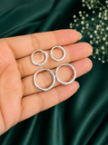 Sterling Silver Round Hoop Earrings for Girls