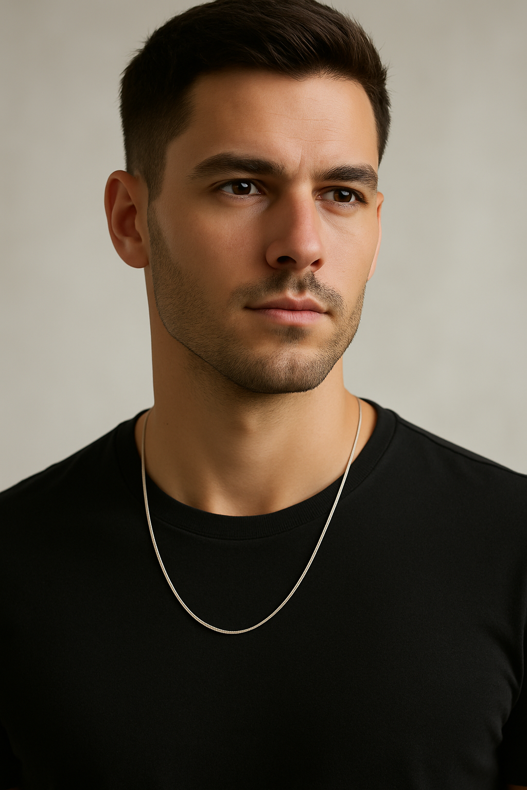 925 Sterling Silver Snake Chain for Men – 22 Inch Durable & Stylish Everyday Necklace
