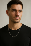 Sterling Silver Snake Chain Necklace  Modern Men’s Jewellery