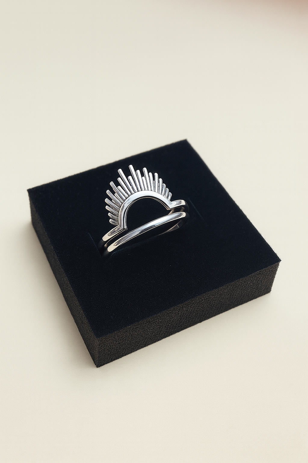 925 Silver Sunrise Stack Band Ring