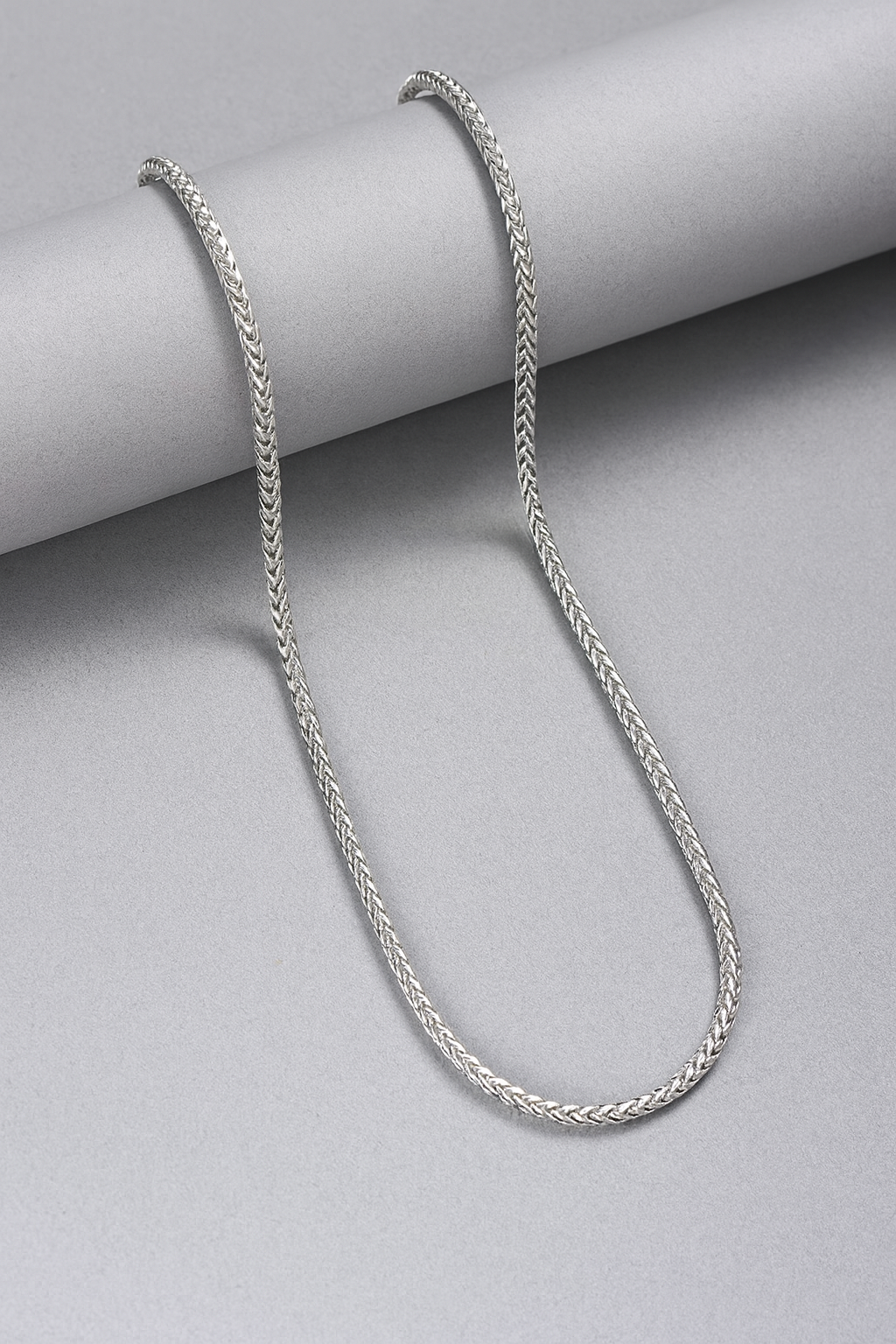 Sterling silver box and link chain for men elegant unisex necklace