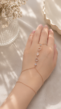 Stylish sterling silver hand bracelet design