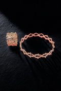 Timeless Rose Gold Bracelet & Ring Jewellery Set for Women