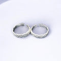 Traditional floral silver toe rings for weddings