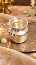 Traditional silver Karwa lota for Shiv Puja