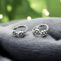 Traditional silver miliastic toe jewelry
