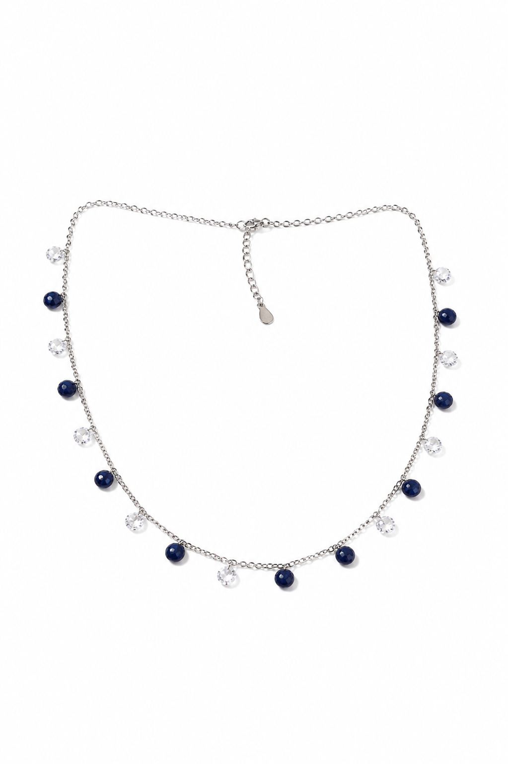 Trendy 925 Silver Delicate Chain Necklace for Women