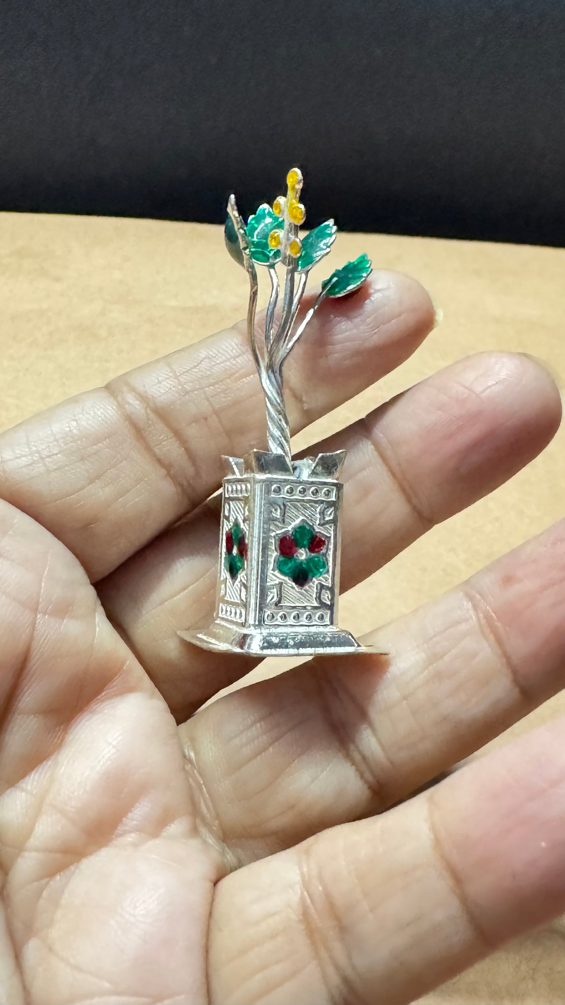 Vastu Friendly Spiritual Silver Tulsi Plant