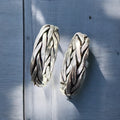 Vintage style silver toe rings for women