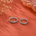 Adjustable 925 sterling silver braided toe rings for women