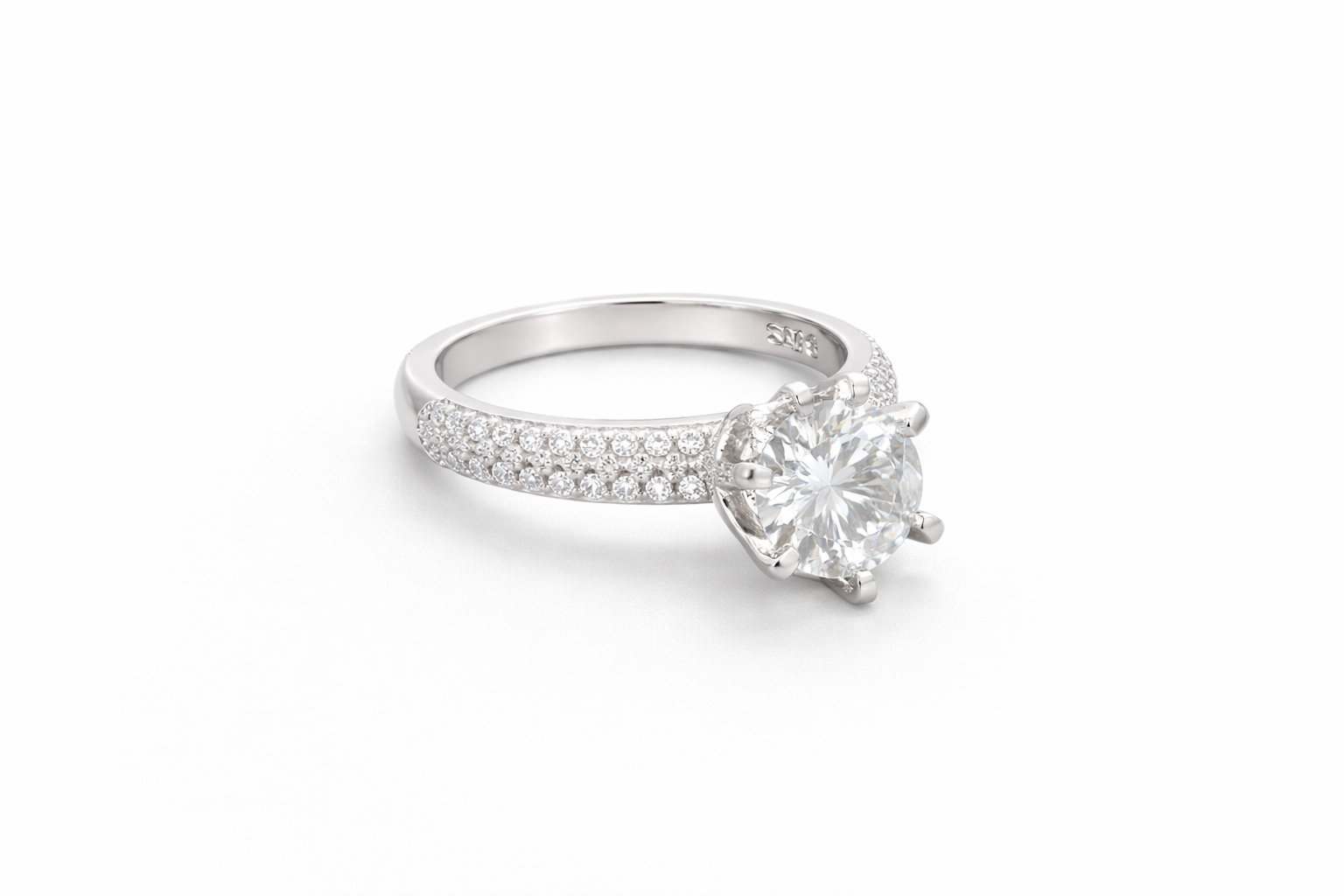 valentine gift crown silver ring