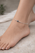 evil eye anklet 925 sterling silver