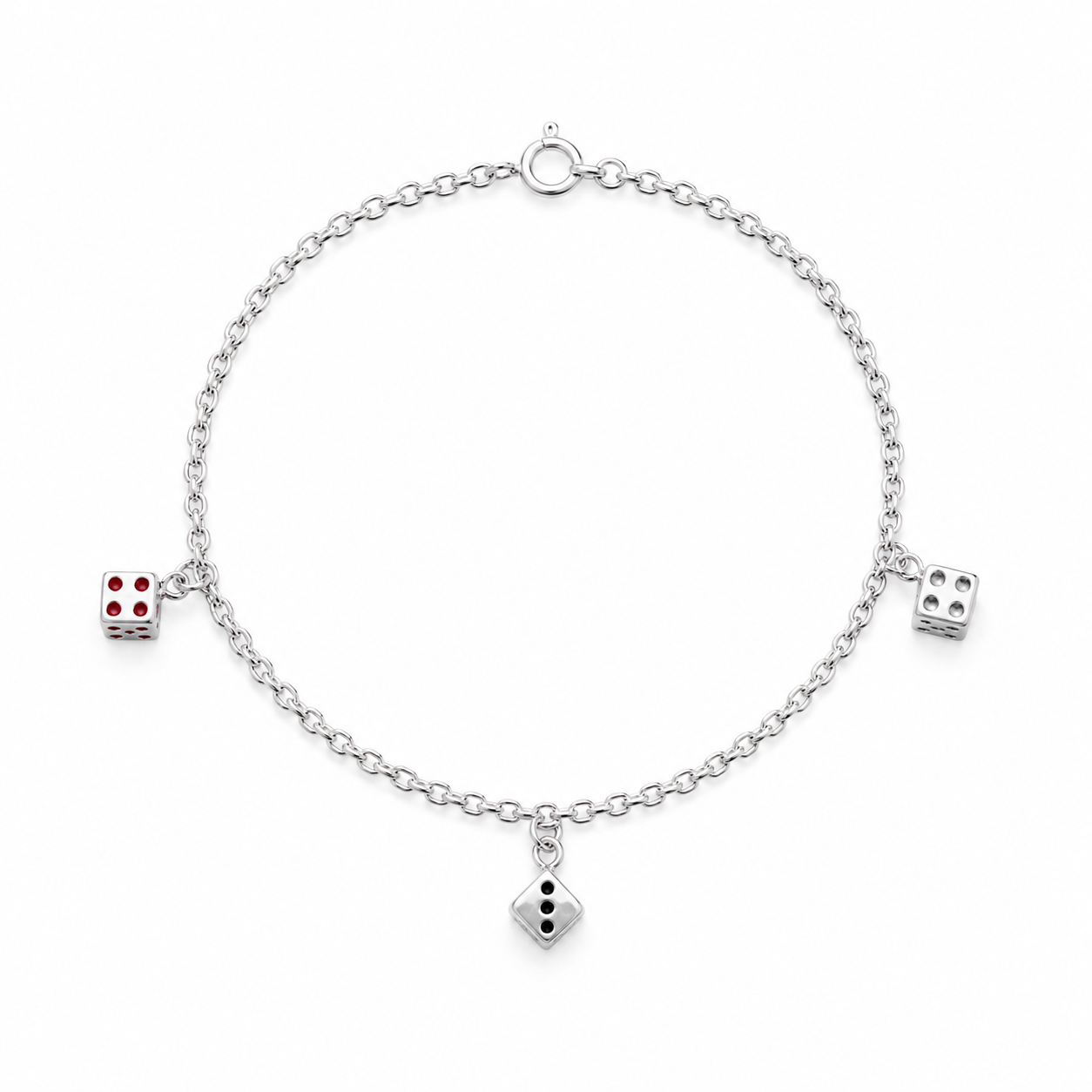 Funky silver bracelet for teens