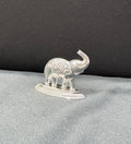 silver elephant idol for office desk home and gifting