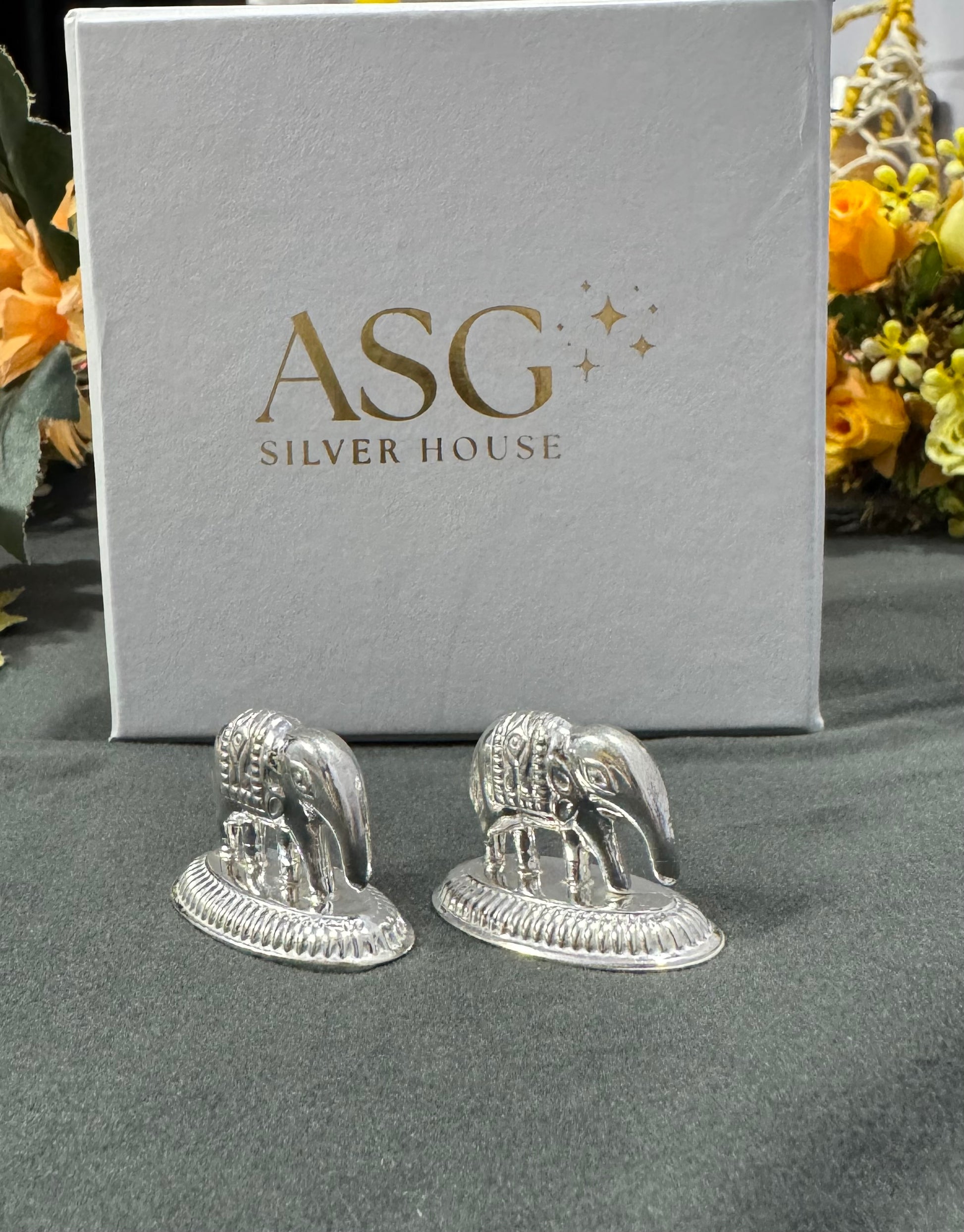 silver elephant idol symbol of wisdom prosperity and strength