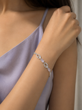 925 sterling silver leaf design bracelet