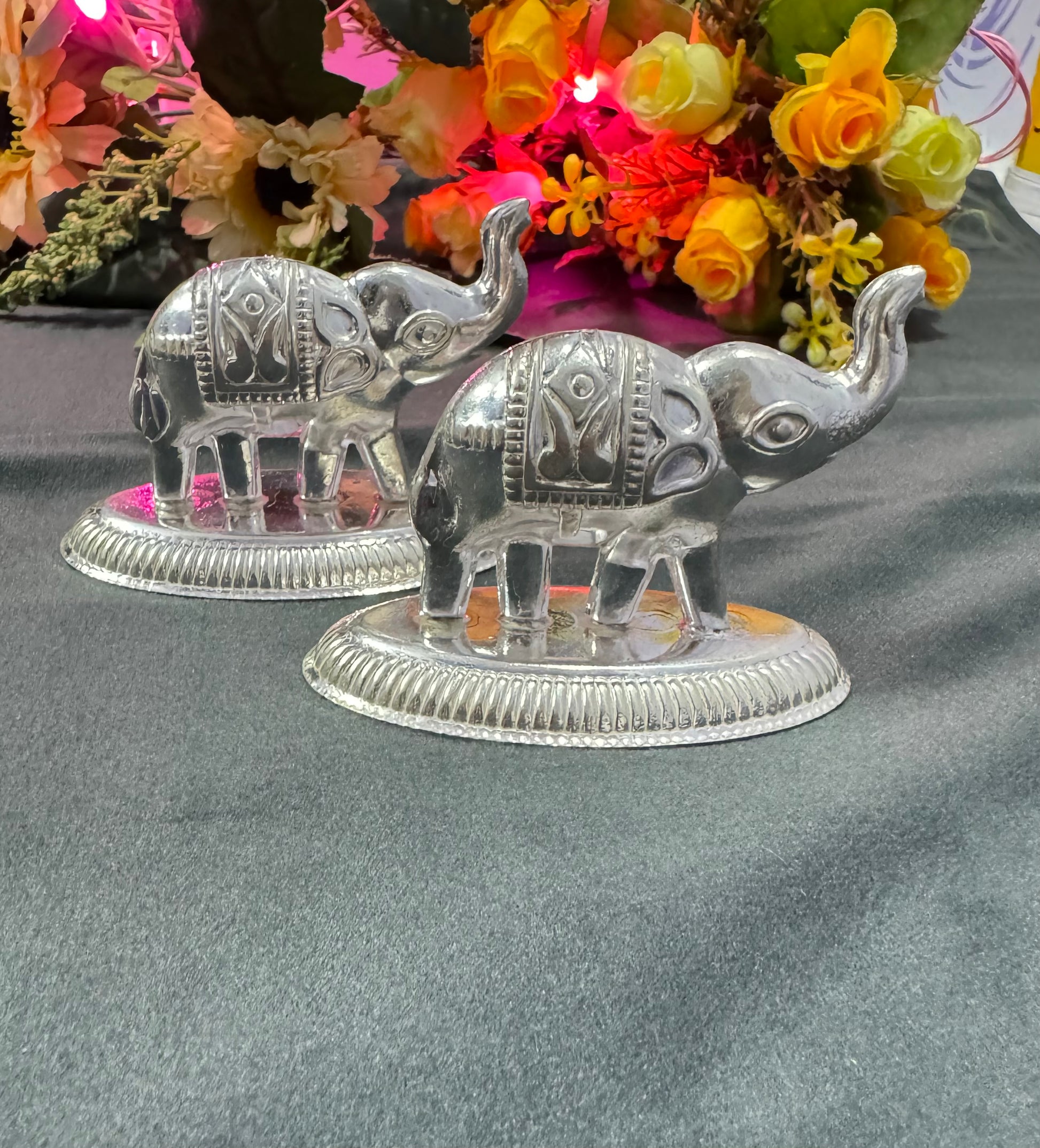 premium silver elephant idol for vastu and spiritual decor