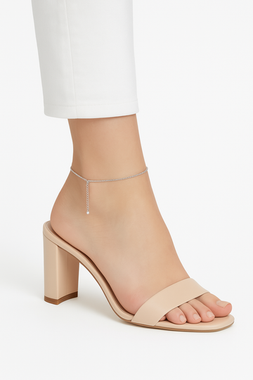 silver anklet for women 925 sterling silver