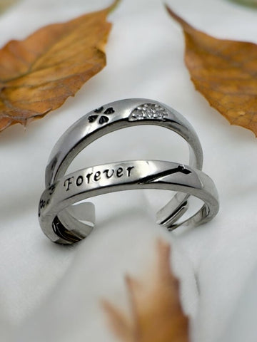 Beautifully designed 925 silver couple rings for your loved once