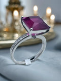 Beautifully designed in three layers rose color 925 silver ring for women