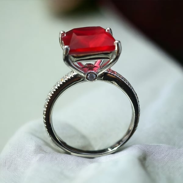 Beautifully designed in three layers rose color 925 silver ring for women