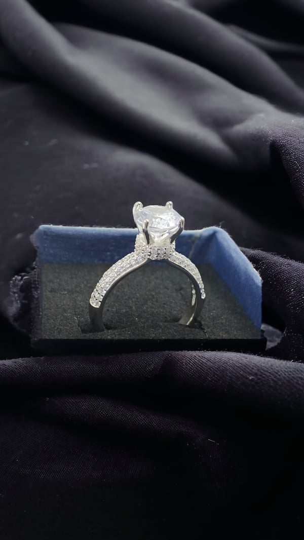 Fashionable and elegant 925 silver ring designed for women.