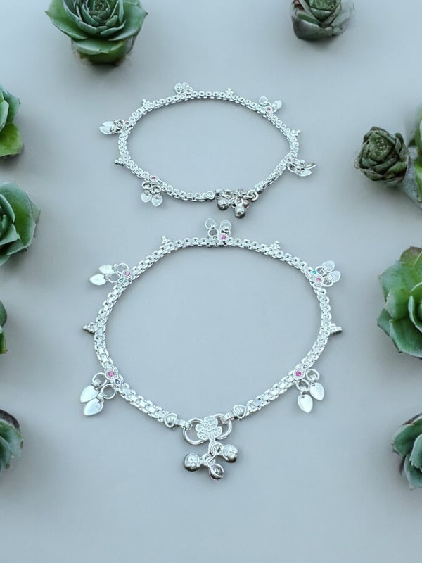Ethnic Real Silver Women Anklet Beautifully designed