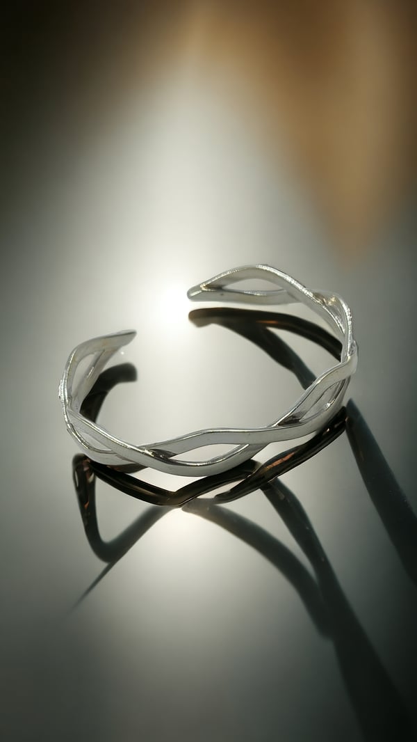 Criss Cross 925 Silver Bracelet