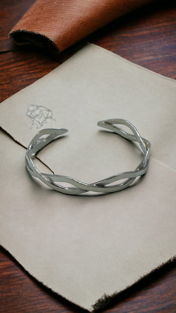Criss Cross 925 Silver Bracelet