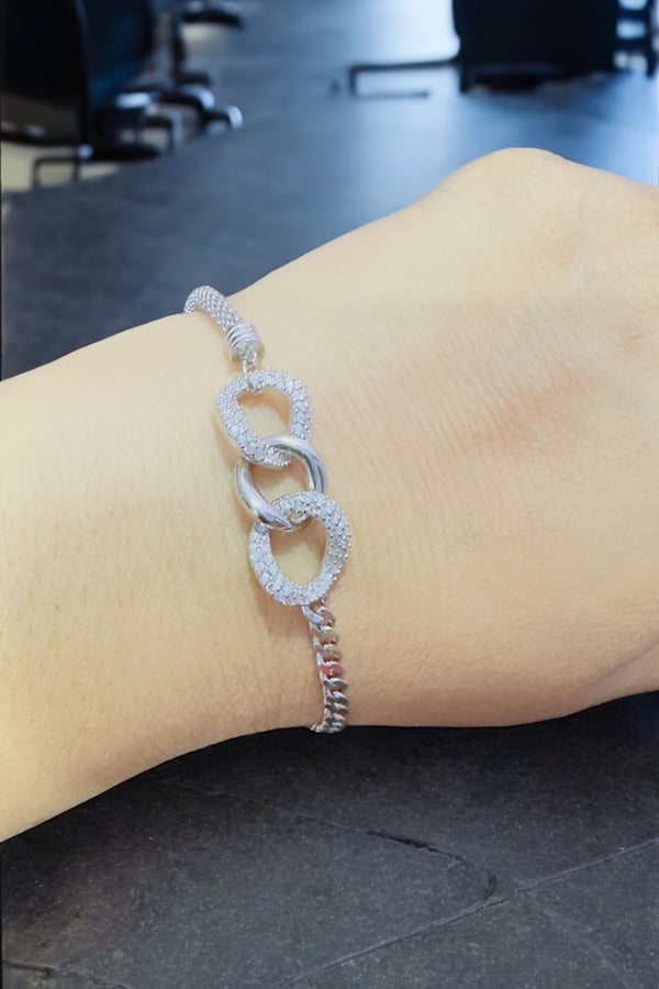 Matt Cross Lock 925 Silver Bracelets