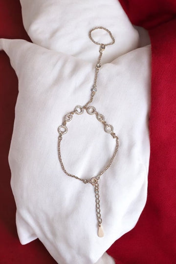 Rose Gold Classic Finger chain 925 Silver Bracelets