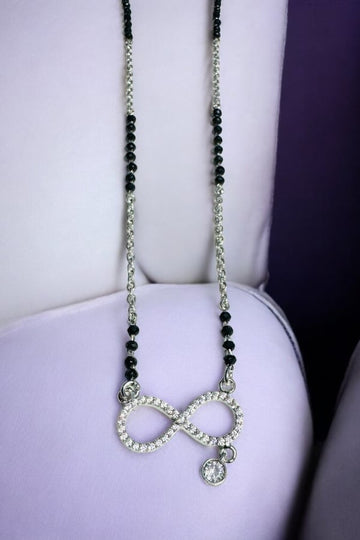 Silver Infinity Look Mangal sutra made with 925 silver