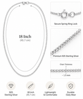 Premium sterling silver unisex chain